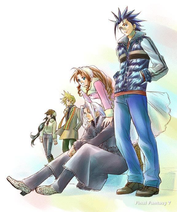 81-winter.jpg Zack / Zax, Sephiroth, Aerith / Aeris, Cloud and Tifa image by Asarithlove