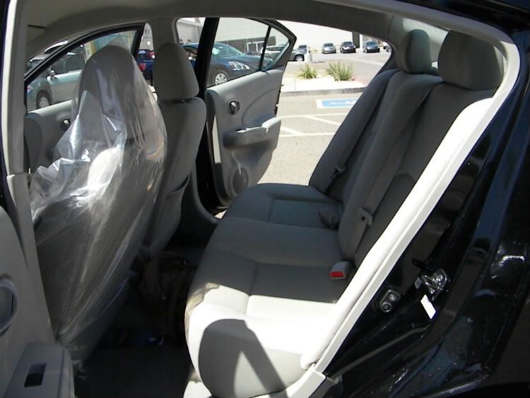2012 Nissan Versa Back Seat