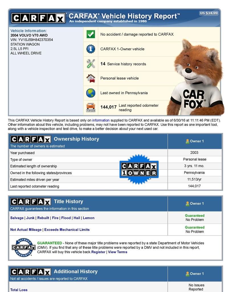 photo CARFAX Vehicle History Report for this 2004 VOLVO V70 AWD YV1SJ59H842370354-page-001_zps8uhb6rdf.jpg