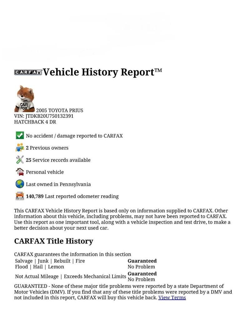  photo CARFAX Vehicle History Report for this 2005 TOYOTA PRIUS_ JTDKB20U750132391-page-001_zpsrlpsb0pi.jpg
