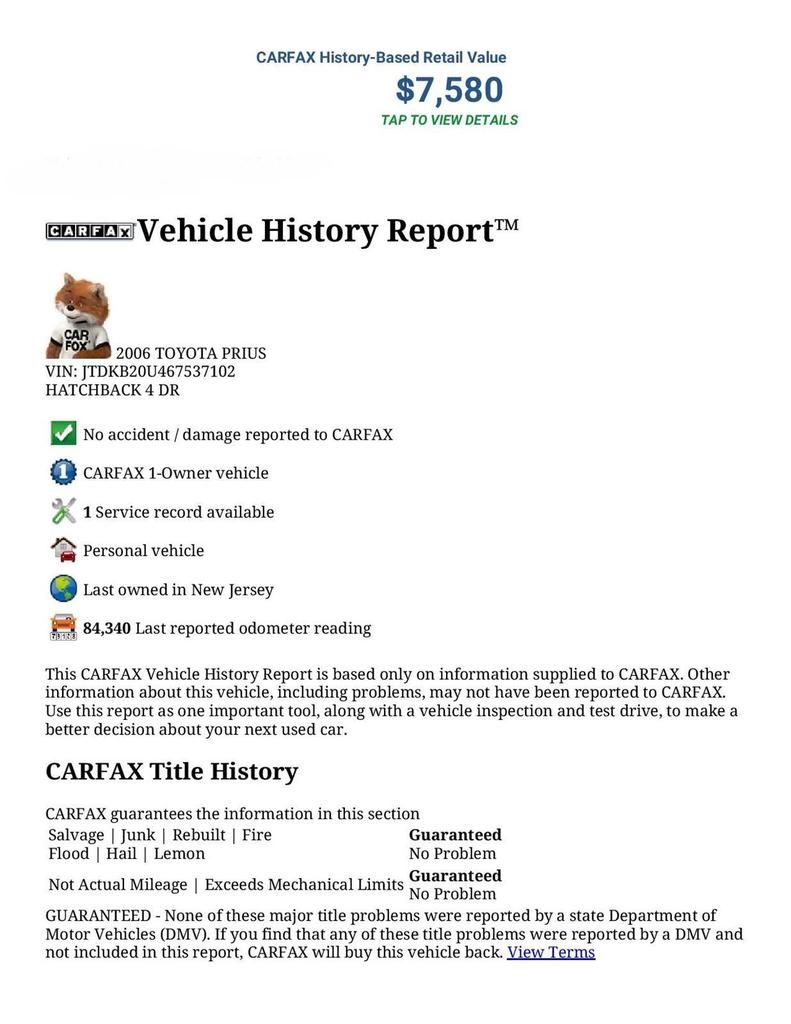  photo CARFAX Vehicle History Report for this 2006 TOYOTA PRIUS_ JTDKB20U4675371020-page-001_zpsgcjms9km.jpg