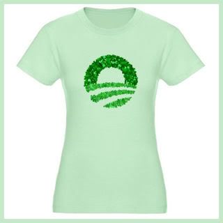 Saint Patrick's Day Womens Obama T-Shirt