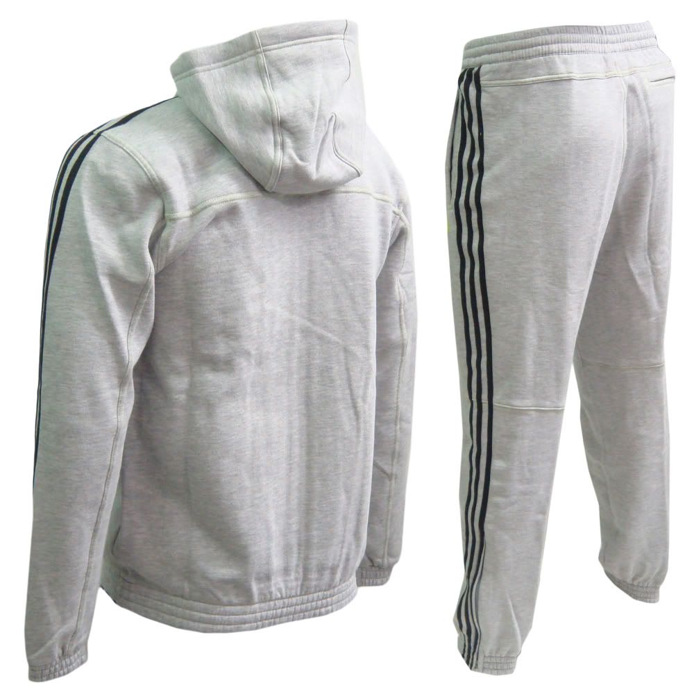 three stripe jogger suit mens