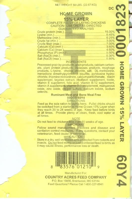 Feed labels BackYard Chickens Learn How to Raise Chickens