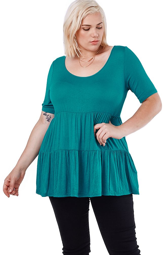 baby doll plus size tops