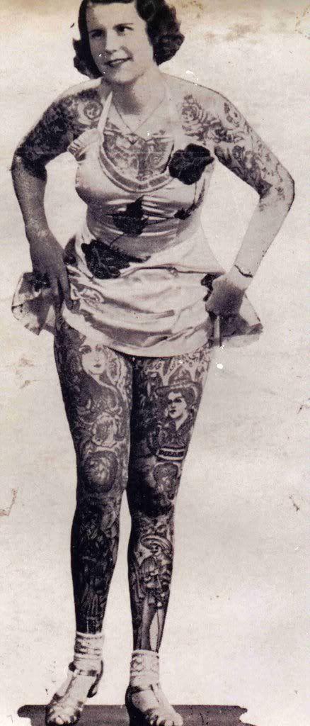 Tattooed lady Pictures, Images and Photos ROCK ON.