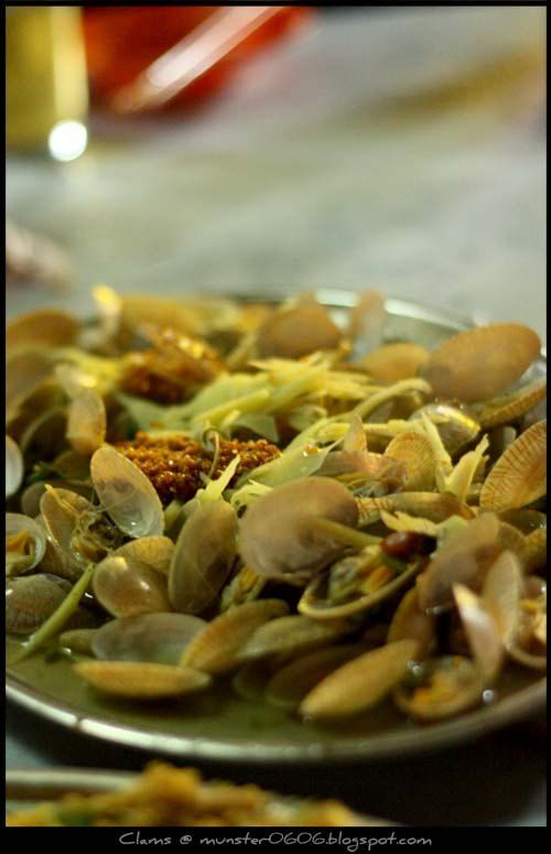 Clams with ginger herbal