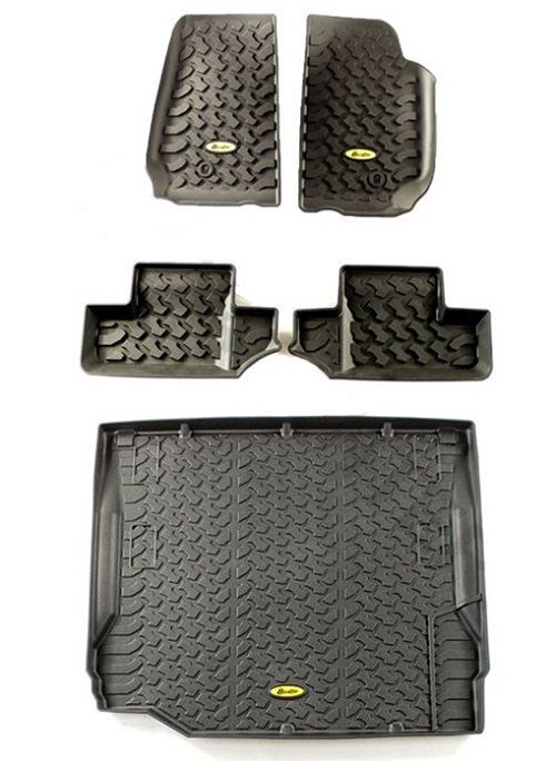 Bestop Complete Front, Rear, & Cargo Floor Mats 20112013 2dr Jeep