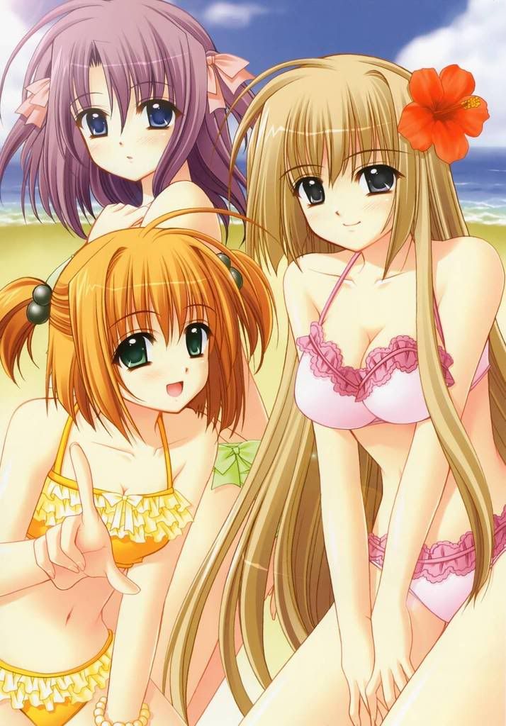 Anime Beach Girls Poster Image
