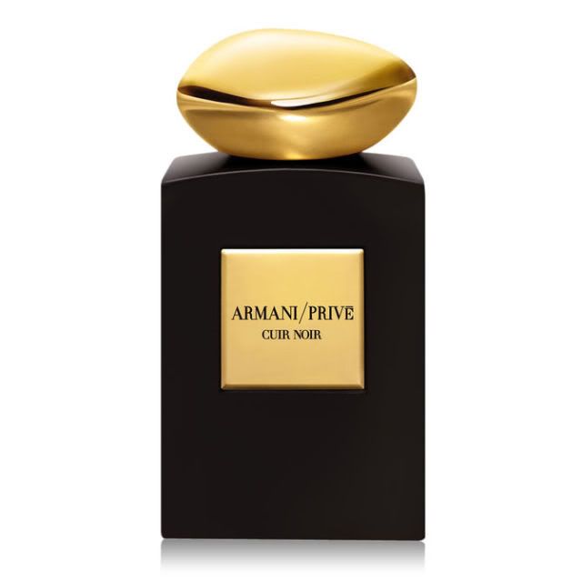Giorgio Armani Privé Cuir Noir