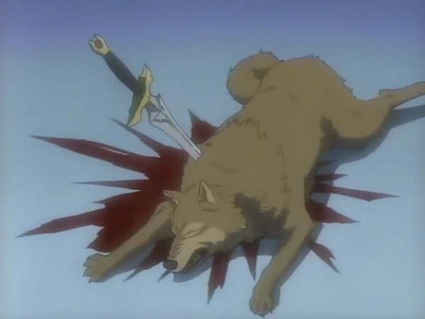 Hige With Jaguara's Sword In Him