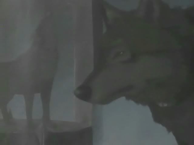 Statues Of Wolves That Look Like Hige