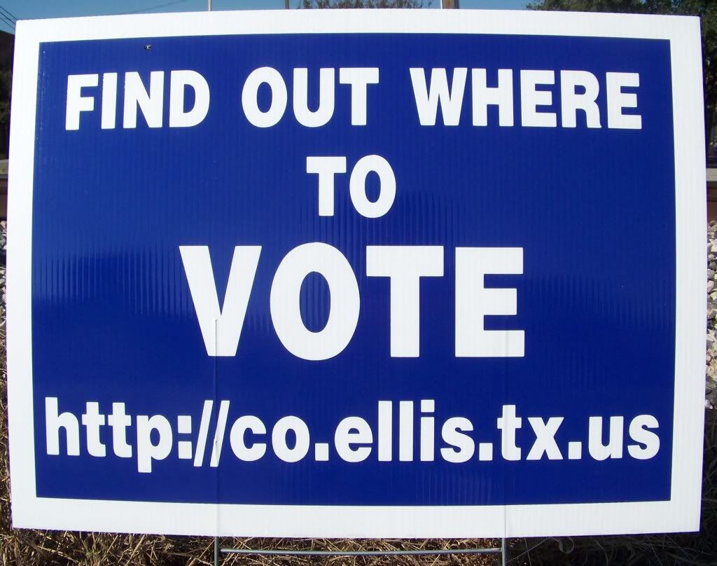 vote sign