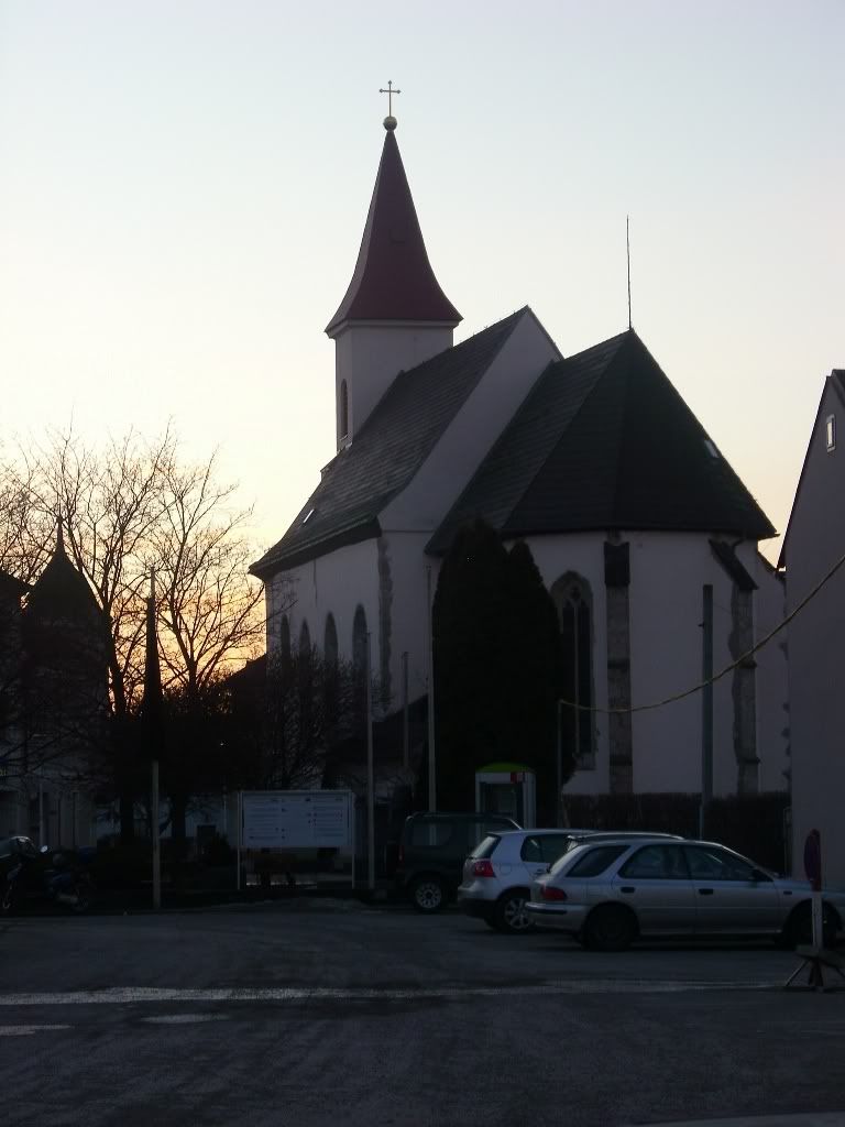 Kirche Rohrbach abends