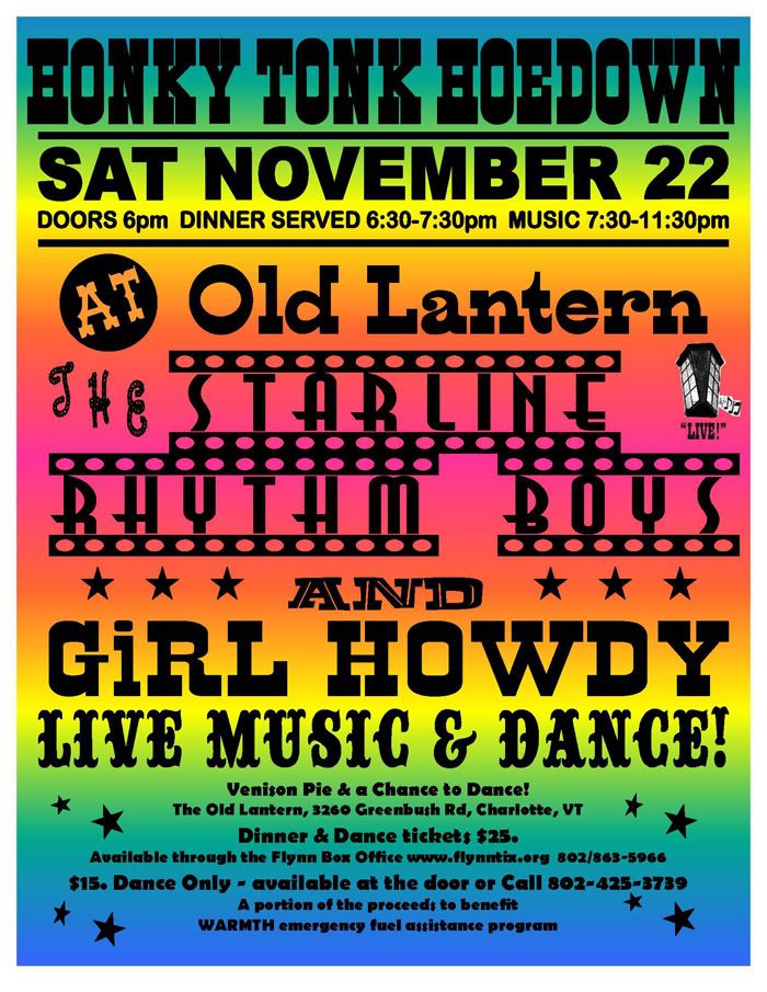 Honky Tonk Starline Girl Howdy Poster
