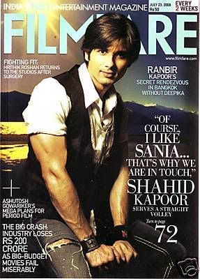 Shahid Kapoor for Filmfare