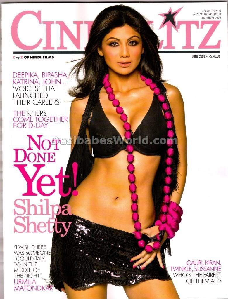 Shilpa on the cover