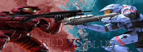 The Red vs Blue Guild banner