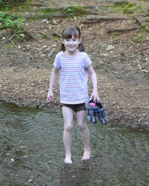 toes in the creek