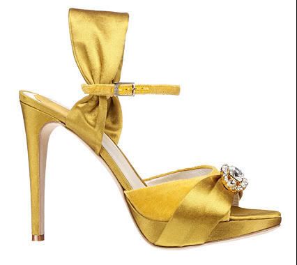 Christian Dior, gold bridal shoes, open toe wedding shoes