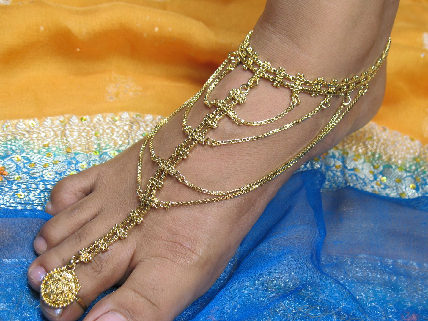 Bollywood Belly Dance Gypsy Costume Jewelry Jewellery Gold Plated Anklet eBay