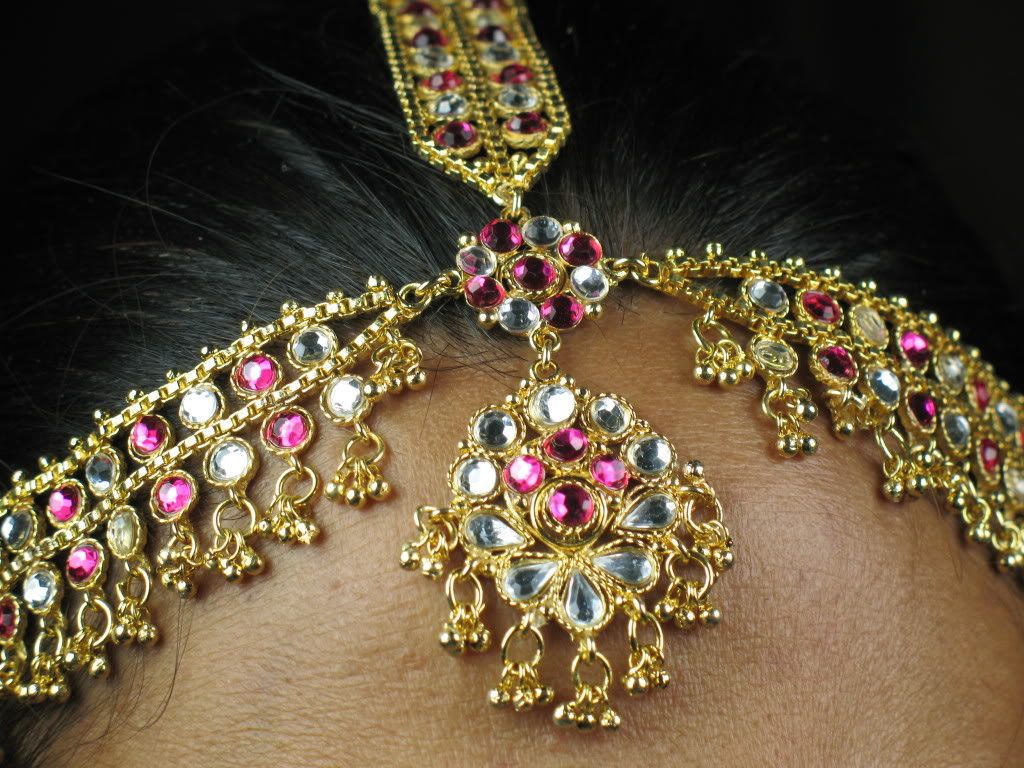 Belly Dance Costume Jewelry Matha Patti Magenta eBay