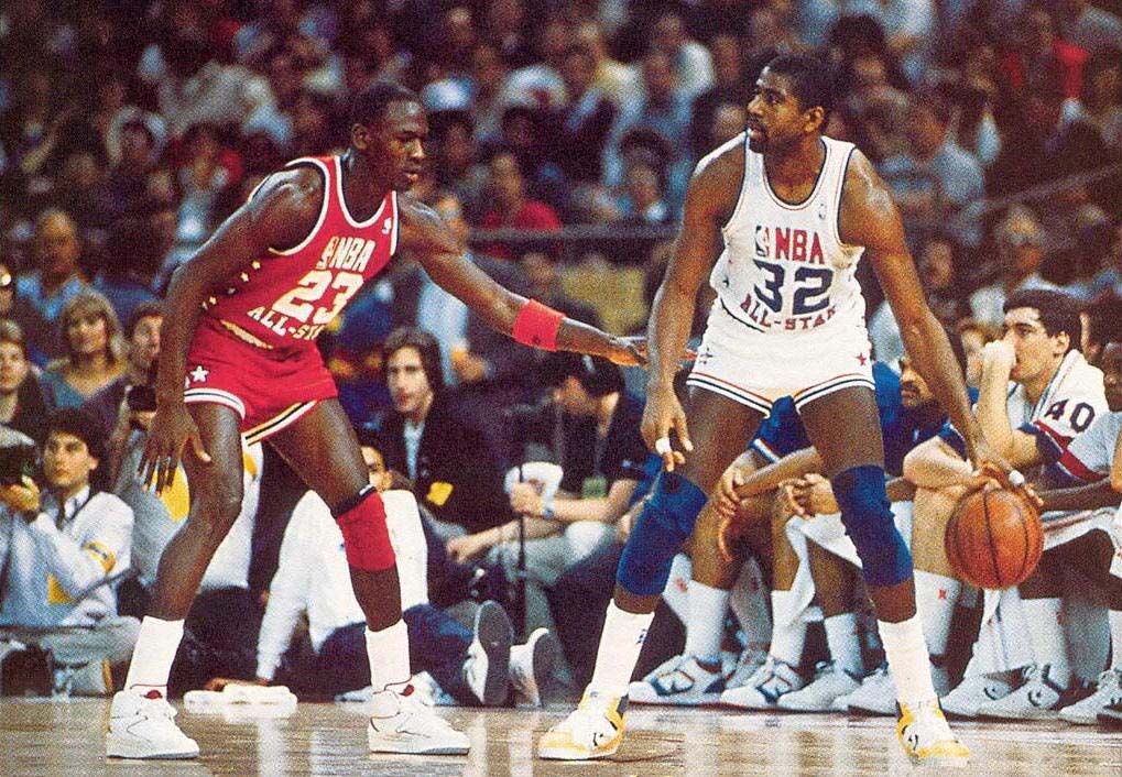 Mj Vs Mj Magic Johnson Vs Michael Jordan Photo By Nbacarddotnet Photobucket 