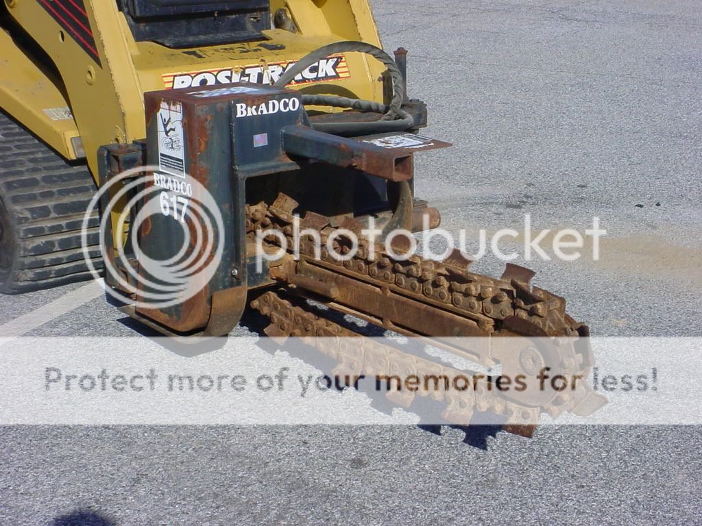 Bradco 617 Trencher for Skid Steer Loader  