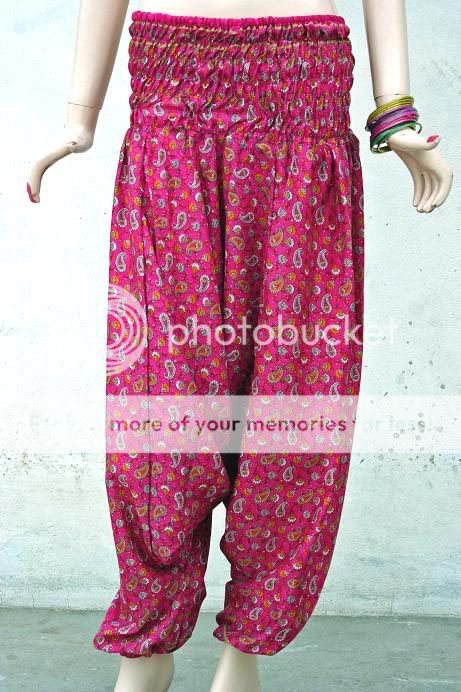 10 Baggy Genie Harem Pants Boho Gypsy silk sarees India  