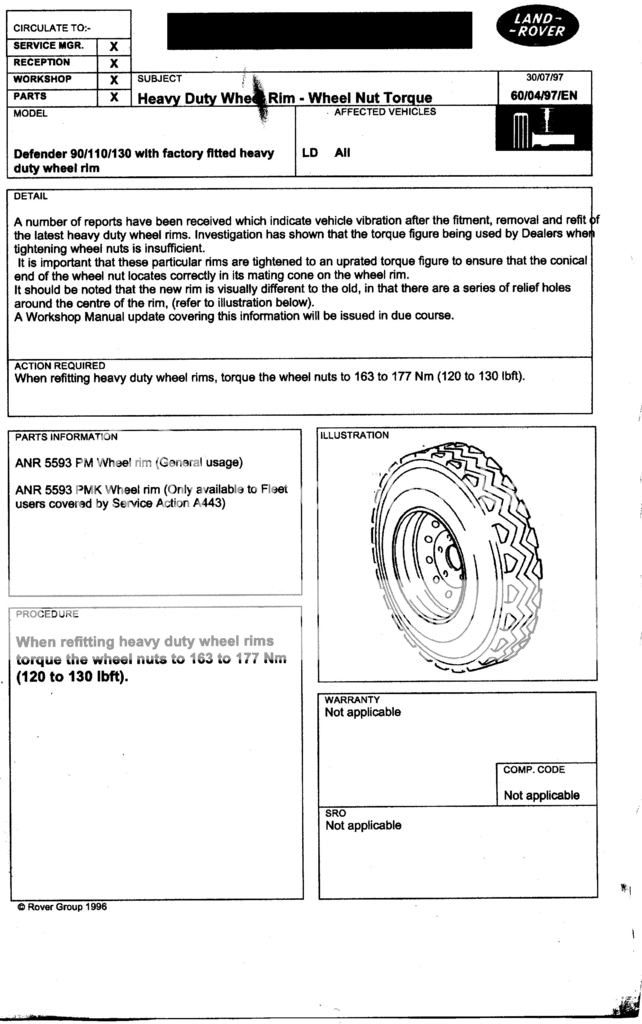 Wheel stud size