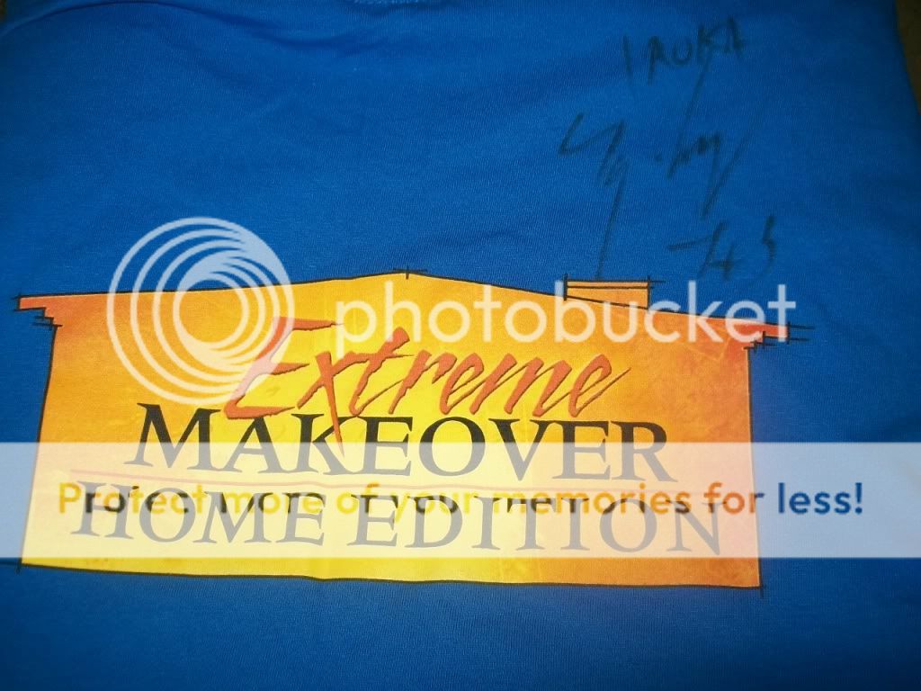 Extreme Makeover Home Edition SIGNED Ty and Cast XXL  