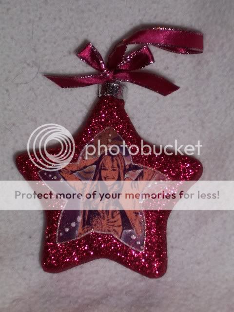   Hannah Montana Glitter Sparkle Ribbon RED POP STAR Miley Cirus  