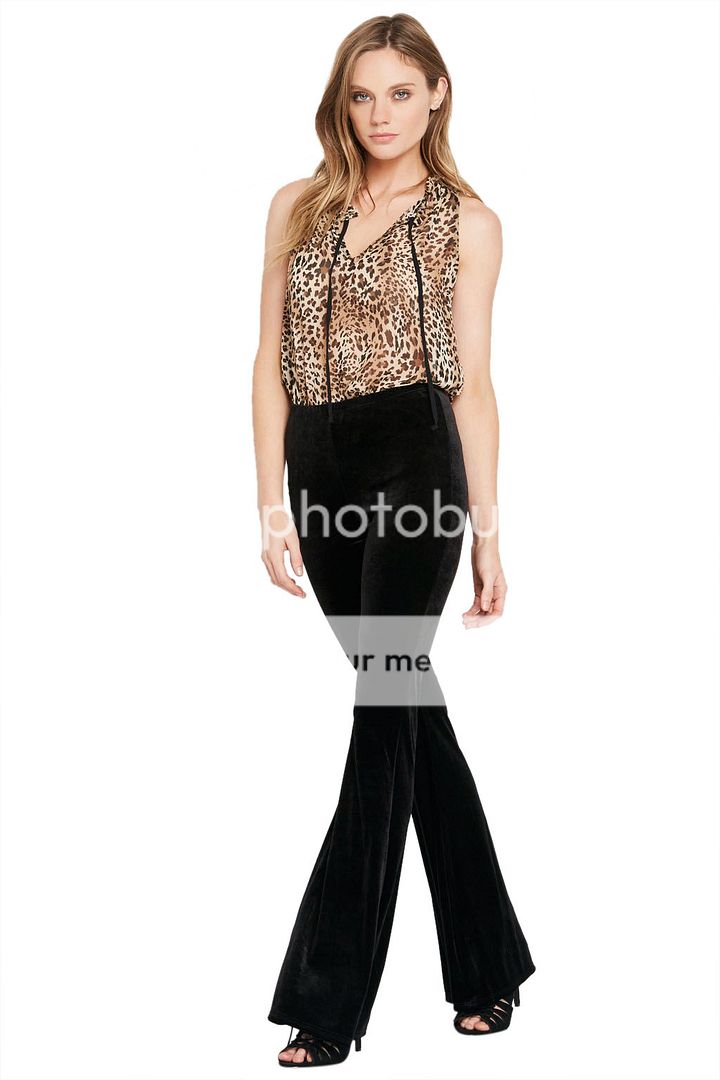 black velvet bell bottom pants