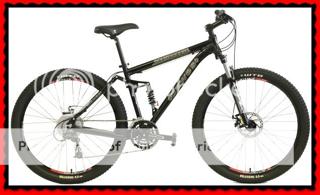 New Dawes Roundhouse 2750 Full Suspension Mountain Bike 17 inch Black Mens