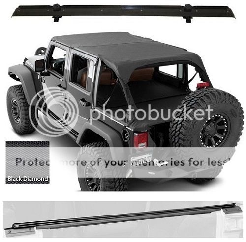 Smittybilt Extended Top Tonneau Cover Hardware For 07 09 4 Door Jeep Wrangler Ebay