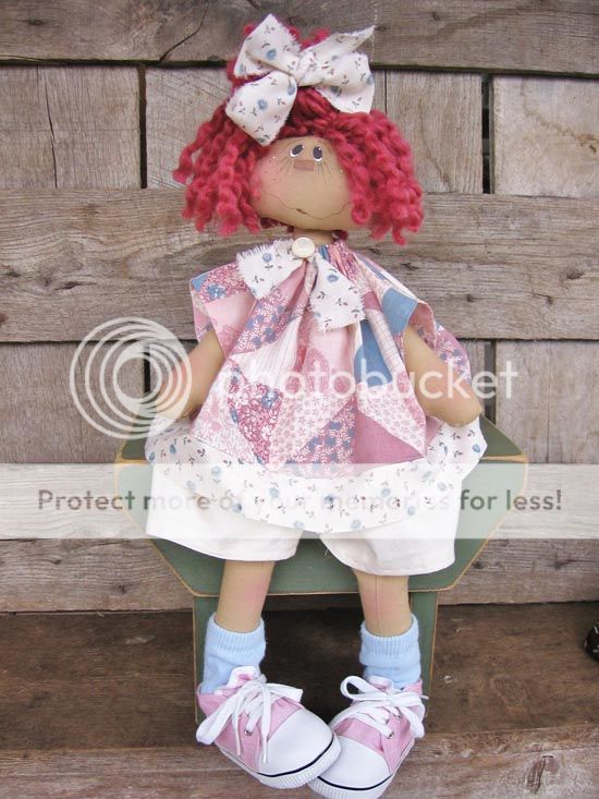 Country Primitive Wilabee Bug Handmade doll by designer DCH  