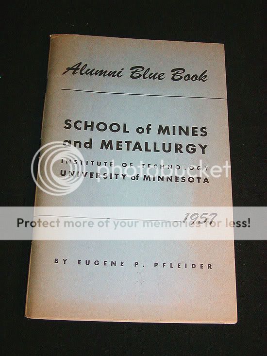 This item is a University of Minnesota School of Mines & Metallurgy 