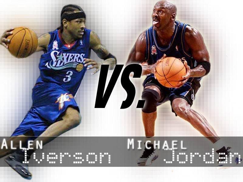 Allen Iverson VS Michael Jordan (Wizards) Photo by nbacardDOTnet ...